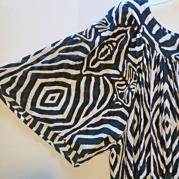 Go Softly PXL Button up Front Dress, Short Sleeves Casual Chic, Flowy Modest. - Picture 8 of 11